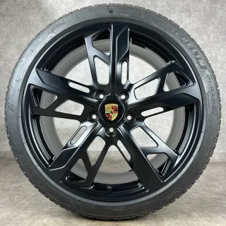 Winterräder Porsche Taycan J1 21" Original 4S Turbo S Cross Turismo Design Felgen 4S GTS Schwarz DOT24 - Bild 3
