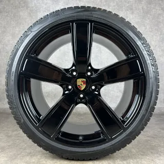 Winterräder Porsche Cayenne E3 22" Original Sport Classic Felgen Turbo S GTS Hybrid 9Y0 DOT25 - Bild 6