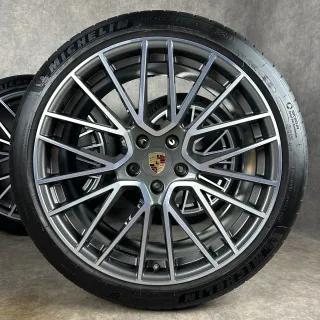 Sommerräder Porsche Cayenne Coupé E3 22" Original RS Spyder Design S GTS Turbo 9Y3 TOP DOT24 - Bild 2