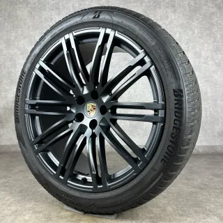 Porsche Macan Felgen 21" Original 911 Turbo III Rad S GTS Schwarz Seidenglanz - Bild 7