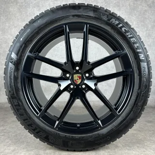 Winterräder Porsche Macan III 20" Original S Rad Felgen Turbo GTS S  T schwarz TOP 95B044650E - Bild 3