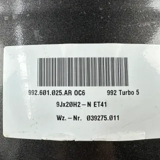 Sommerräder Porsche 911 992.1 20"/21" Original 911 Turbo V Design 5 S Felgen TOP - Bild 10
