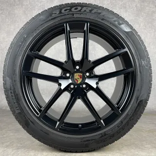 Winterräder Porsche Macan III 20" Original S Rad Felgen Turbo GTS S  T schwarz 95B044651E - Bild 3