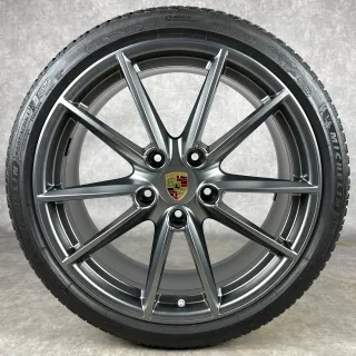 Winterräder Porsche 992 20"/21" Original Carrera S Felgen C2 C4 4S Targa GTS 992044601C Platinum DOT25 - Bild 3