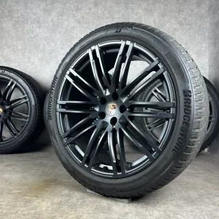 Porsche Macan Felgen 21" Original 911 Turbo III Rad S GTS Schwarz Seidenglanz - Bild 1