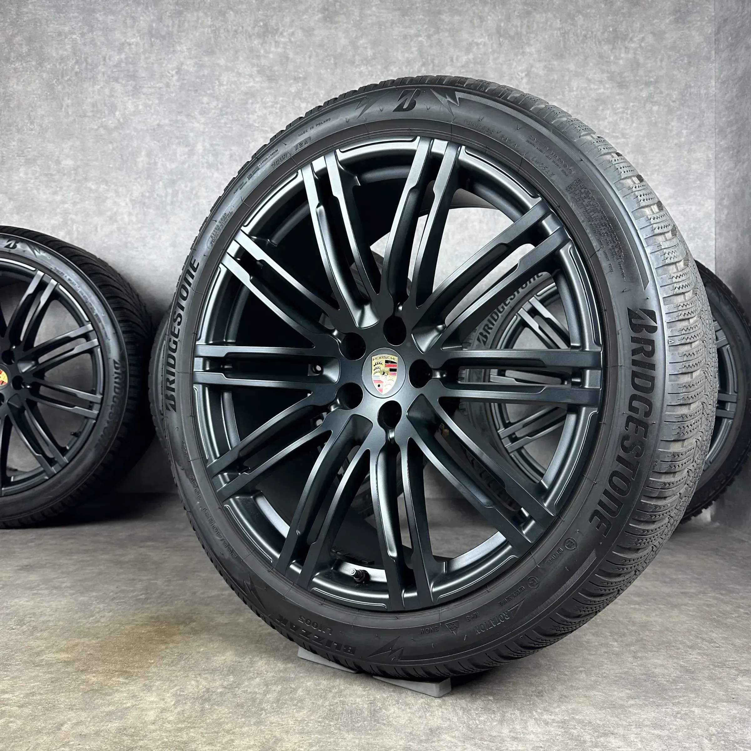 Porsche Macan Felgen 21" Original 911 Turbo III Rad S GTS Schwarz Seidenglanz - Bild 1