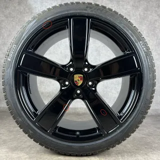 Winterräder Porsche Cayenne E3 22" Original Sport Classic Felgen Turbo S GTS Hybrid 9Y0 DOT25 - Bild 4