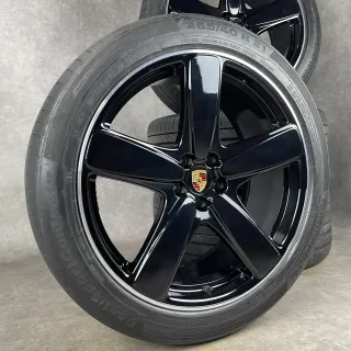 Original Porsche Macan 21" Sport Classic Felgen Sommerräder GTS Turbo S schwarz DOT24 - Bild 2