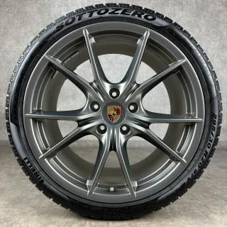 Winterräder Porsche 991.2 20" Original Carrera SIV C4 4S TARGA TURBO Platinum - Bild 5
