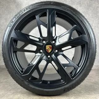 Winterräder Porsche Taycan J1 21" Original 4S Turbo S Cross Turismo Design Felgen 4S GTS Schwarz DOT24 - Bild 5