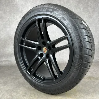 Winterräder Porsche Macan II 20" Original Turbo GTS S Felgen 95B044642F Schwarz - Bild 7