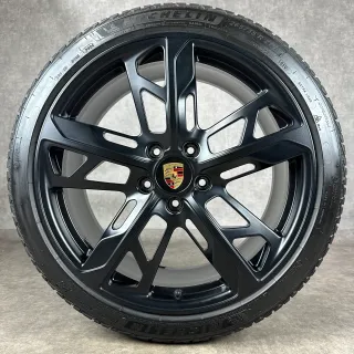 Winterräder Porsche Taycan J1 21" Original 4S Turbo S Cross Turismo Design Felgen 4S GTS Schwarz DOT24 - Bild 4