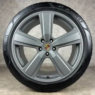 Sommerräder Cayenne E3-II 22" Original Exclusive Design Felgen Turbo 9Y0044663R - Bild 3