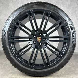 Porsche Macan Felgen 21" Original 911 Turbo III Rad S GTS Schwarz Seidenglanz - Bild 4