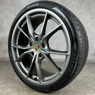 Winterräder Porsche 991.2 20" Original Carrera SIV C4 4S TARGA TURBO Platinum - Bild 6