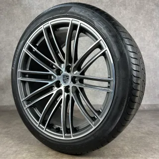 Sommerräder Porsche Macan II + III 21" Original Turbo IV Rad Felgen GTS NEUWERTIG - Bild 8