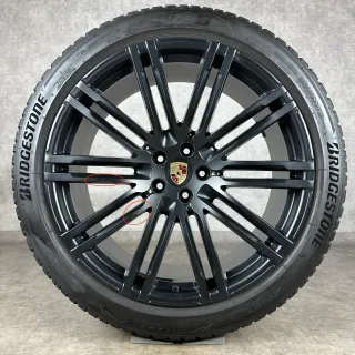 Porsche Macan Felgen 21" Original 911 Turbo III Rad S GTS Schwarz Seidenglanz - Bild 3