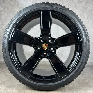 Winterräder Porsche Cayenne E3 22" Original Sport Classic Felgen Turbo S GTS Hybrid 9Y0 DOT25 - Bild 5