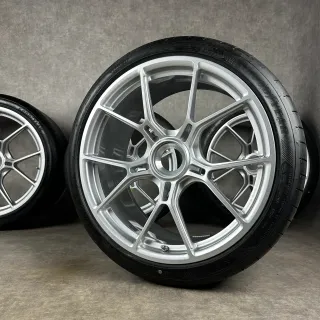 Sommerräder Porsche 992 + 992.2 GT3 Felgen 20/21" Touring SILBER 992044686CB Original ZV TOP - Bild 1