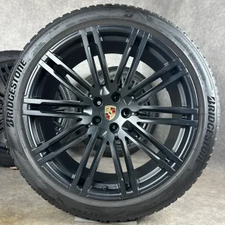 Porsche Macan Felgen 21" Original 911 Turbo III Rad S GTS Schwarz Seidenglanz - Bild 2