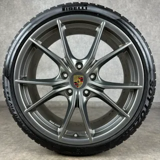 Winterräder Porsche 991.2 20" Original Carrera SIV C4 4S TARGA TURBO Platinum - Bild 2