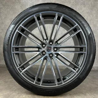 Sommerräder Porsche Macan II + III 21" Original Turbo IV Rad Felgen GTS NEUWERTIG - Bild 4
