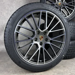 Winterräder Porsche Cayenne Coupe E3 Original 21" RS Spyder Felgen Turbo GTS 9YB NEU 9Y0044630H - Bild 2