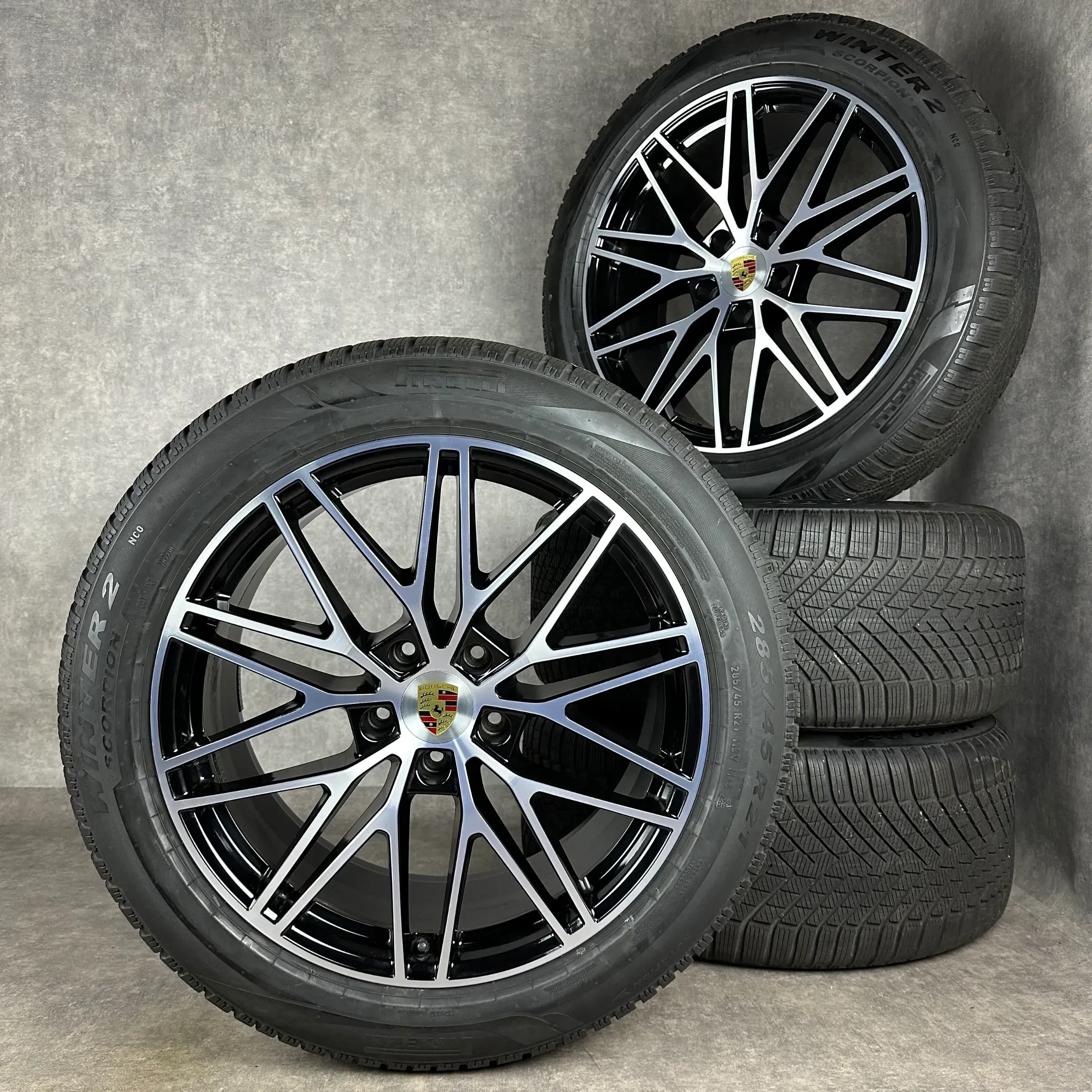Winterräder Porsche Cayenne Coupé E3-II 21" Original RS Spyder Felgen 9Y0044633C S E-Hybrid Turbo TOP - Bild 1