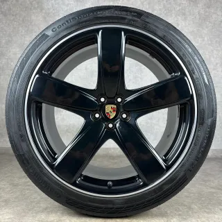 Original Porsche Macan 21" Sport Classic Felgen Sommerräder GTS Turbo S schwarz DOT24 - Bild 3