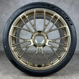 Sommerräder Porsche 992.2 20+21 Zoll Original Turbo S Zentralverschluss Felgen 992601025FJ 992601025FK Neodyme - Bild 5