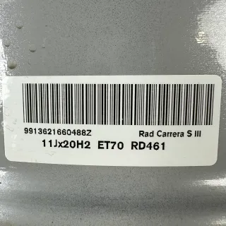 Original Porsche 991.1 20" Carrera SIII Felgen Silber S C2 2S ET70 Top - Bild 11