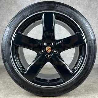 Original Porsche Macan 21" Sport Classic Felgen Sommerräder GTS Turbo S schwarz DOT24 - Bild 4