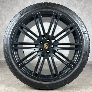 Porsche Macan Felgen 21" Original 911 Turbo III Rad S GTS Schwarz Seidenglanz - Bild 6