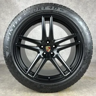 Winterräder Porsche Macan II 20" Original Turbo GTS S Felgen 95B044642F Schwarz - Bild 6