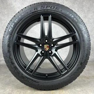 Winterräder Porsche Macan II 20" Original Turbo GTS S Felgen 95B044642F Schwarz - Bild 3