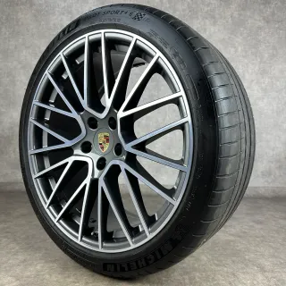 Sommerräder Porsche Cayenne Coupé E3 22" Original RS Spyder Design S GTS Turbo 9Y3 TOP DOT24 - Bild 7