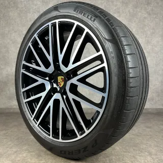 Sommerräder Porsche Cayenne  E3-2 22" Original Turbo V Felgen 9Y0044663T NC0 DOT24 - Bild 7
