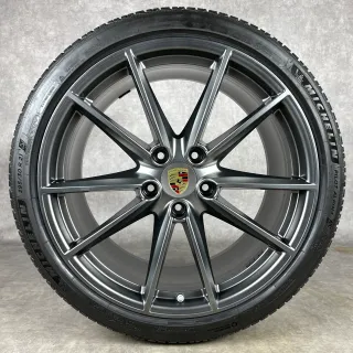 Winterräder Porsche 992 20"/21" Original Carrera S Felgen C2 C4 4S Targa GTS 992044601C Platinum DOT25 - Bild 4