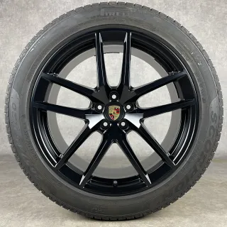 Winterräder Porsche Macan III 20" Original S Rad Felgen Turbo GTS S  T schwarz 95B044651E - Bild 4
