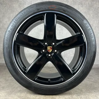 Original Porsche Macan 21" Sport Classic Felgen Sommerräder GTS Turbo S schwarz DOT24 - Bild 6