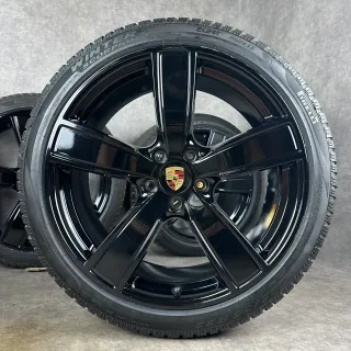 Winterräder Porsche Cayenne E3 22" Original Sport Classic Felgen Turbo S GTS Hybrid 9Y0 DOT25 - Bild 2