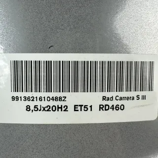 Original Porsche 991.1 20" Carrera SIII Felgen Silber S C2 2S ET70 Top - Bild 10
