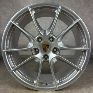 Original Porsche 991.1 20" Carrera SIII Felgen Silber S C2 2S ET70 Top - Bild 6