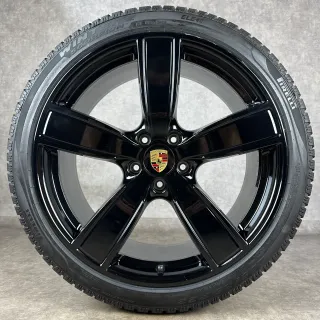 Winterräder Porsche Cayenne E3 22" Original Sport Classic Felgen Turbo S GTS Hybrid 9Y0 DOT25 - Bild 3
