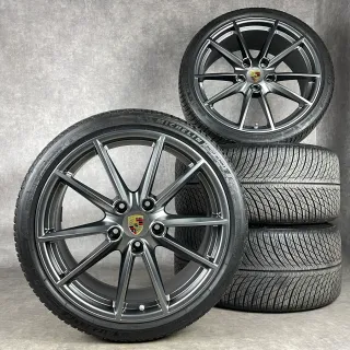 Winterräder Porsche 992 20"/21" Original Carrera S Felgen C2 C4 4S Targa GTS 992044601C Platinum DOT25 - Bild 1