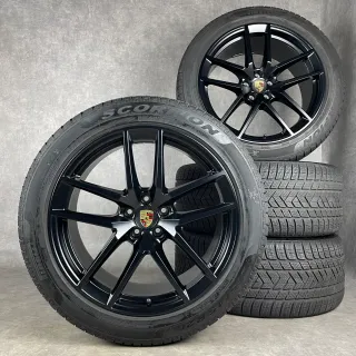 Winterräder Porsche Macan III 20" Original S Rad Felgen Turbo GTS S  T schwarz 95B044651E - Bild 1