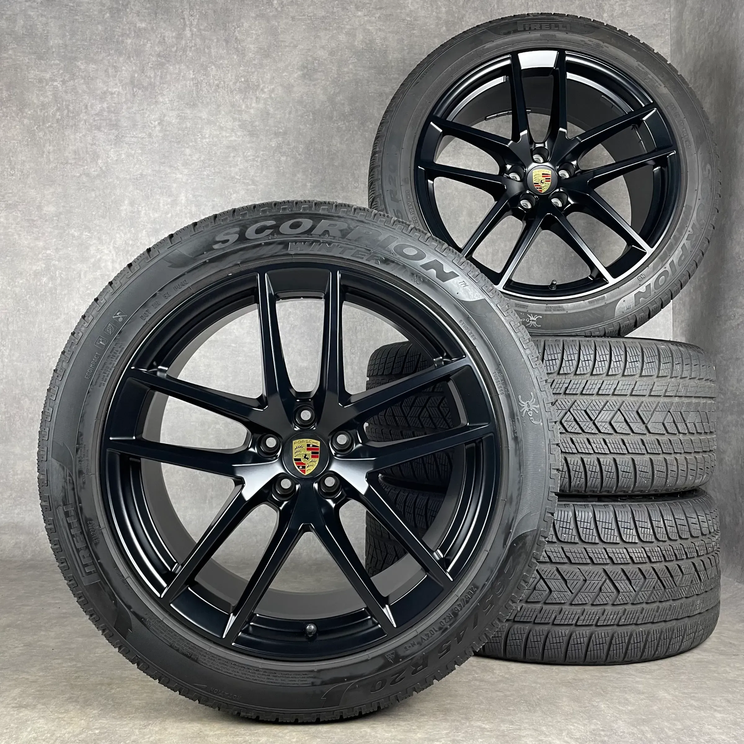 Winterräder Porsche Macan III 20" Original S Rad Felgen Turbo GTS S  T schwarz 95B044651E - Bild 1