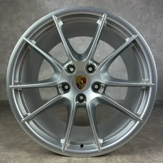 Original Porsche 991.1 20" Carrera SIII Felgen Silber S C2 2S ET70 Top - Bild 4