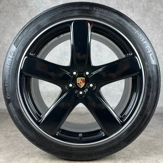 Original Porsche Macan 21" Sport Classic Felgen Sommerräder GTS Turbo S schwarz DOT24 - Bild 3