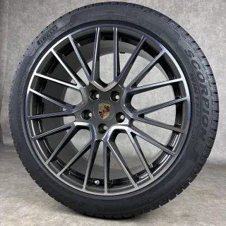 Winterräder Porsche Cayenne Coupe E3 Original 21" RS Spyder Felgen Turbo GTS 9YB NEU 9Y0044630H - Bild 5